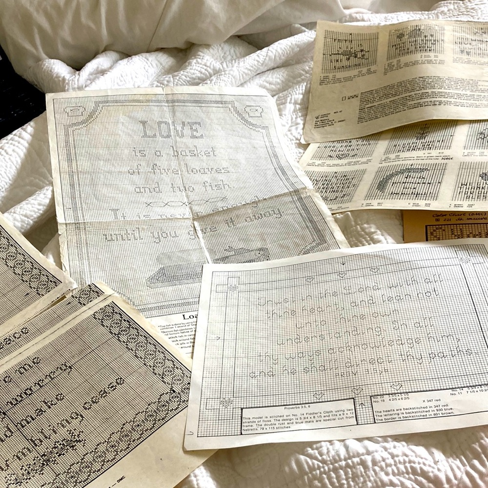 Vintage Christian and Christian Cross-Stitch Pattern Collection